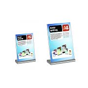 Менюхолдер OPTISIGN L-STAND — это двухсторонний вертикальный держатель информации с прямой установкой кармана под углом 75°